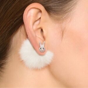 kate spade make magic rabbit reversible earrings